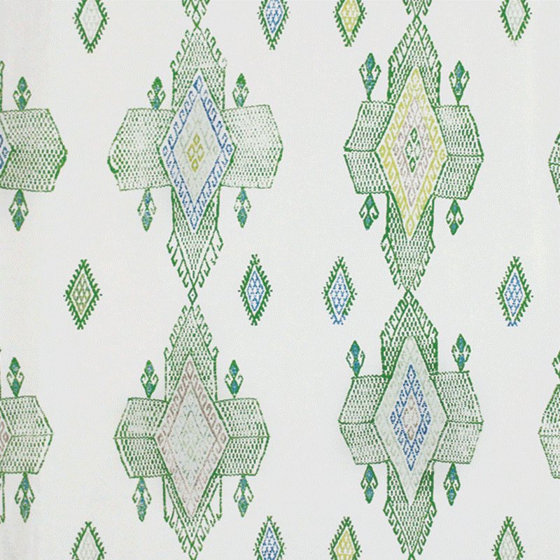 Kit Kemp Travelling Light Linen Fabric in Green